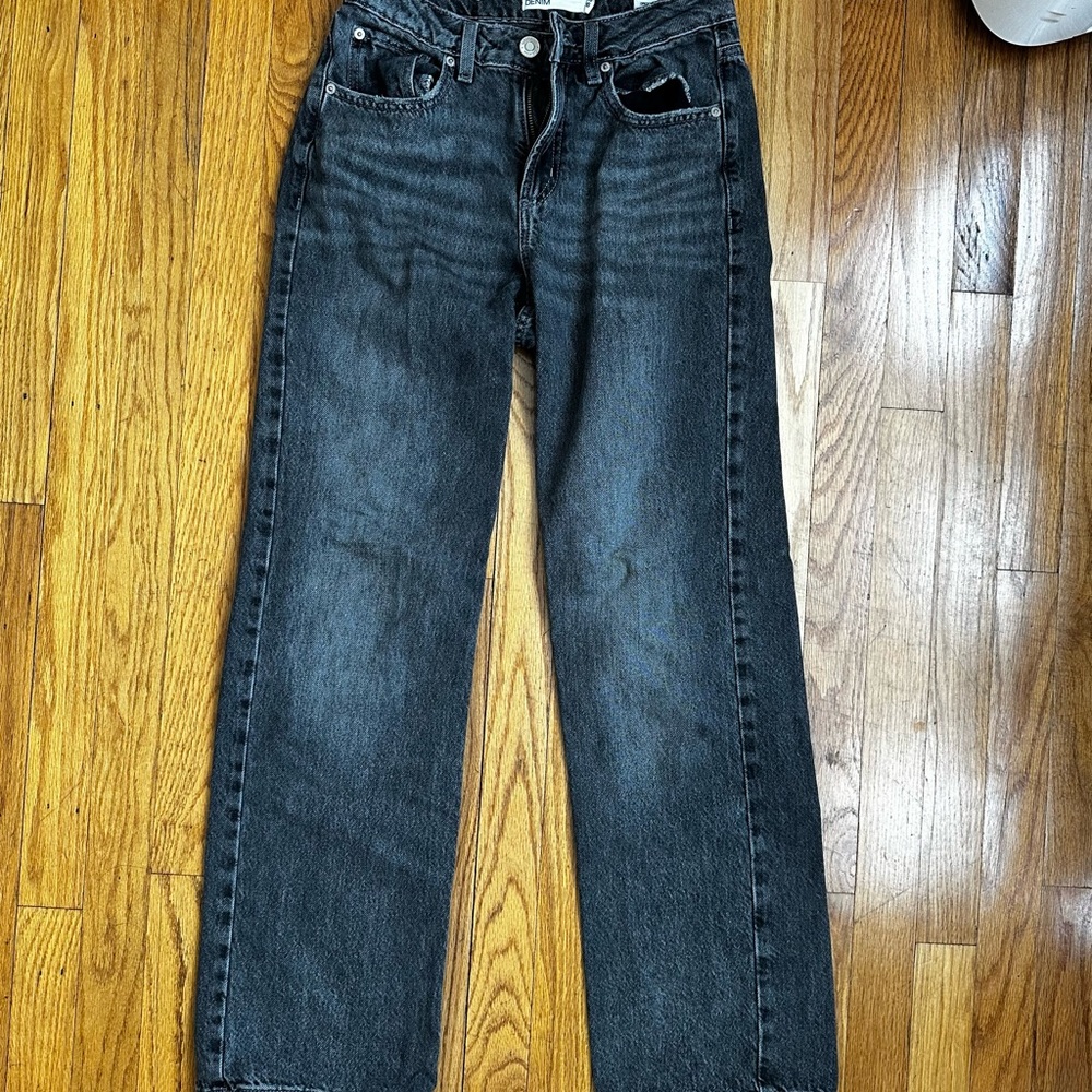 Garage ‘90s Straight Leg Black Jeans